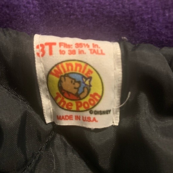 Disney Vintage Winnie the Pooh Wool blend coat Children’s size 3T - Picture 2 of 7